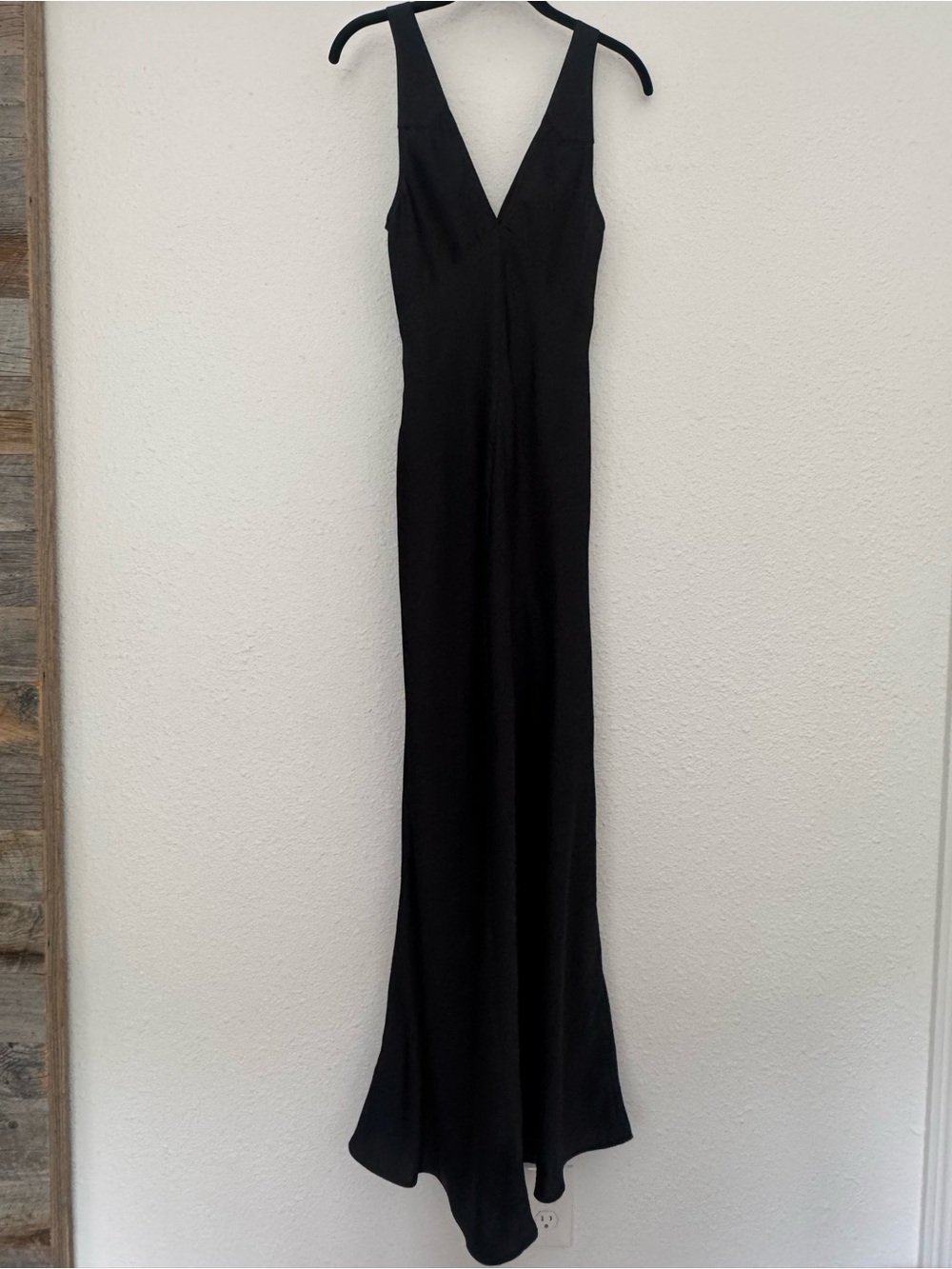 WeWoreWhat Ruched Cup Slip Maxi Dress in Black - Picture 6 of 9